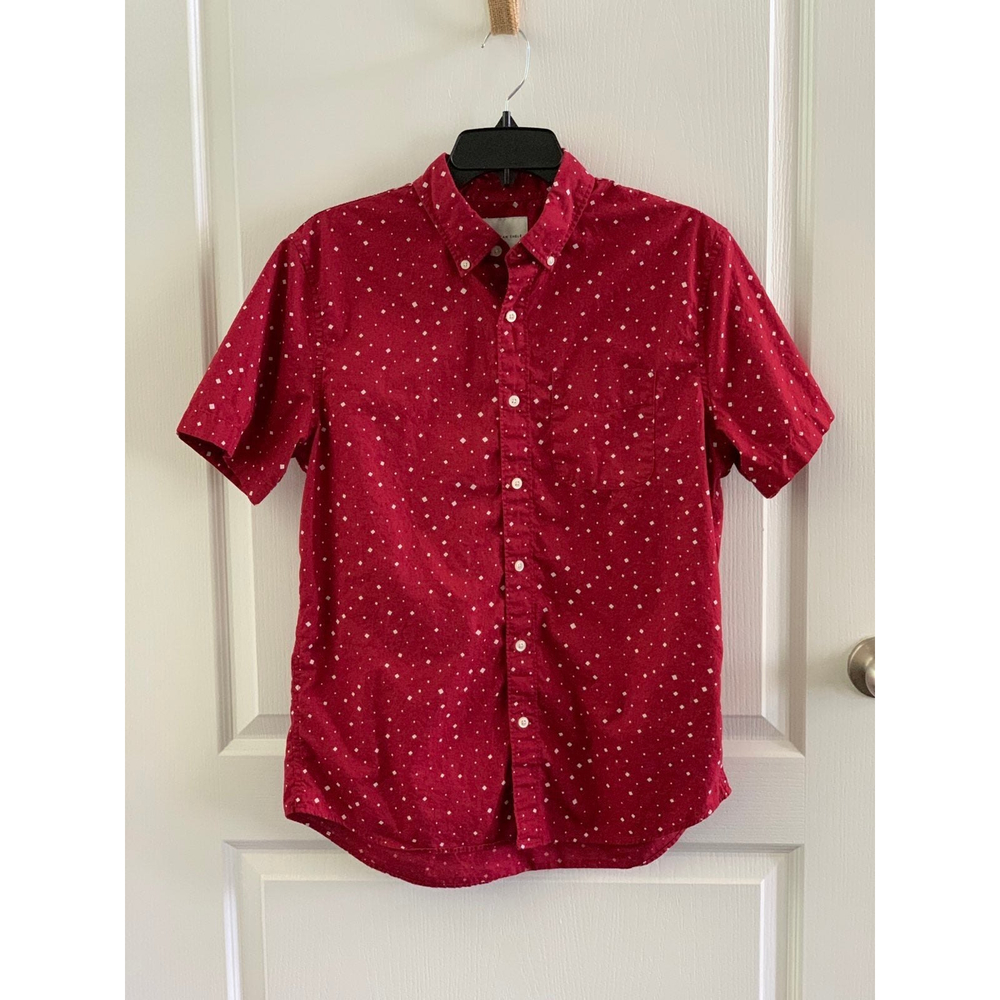 American Eagle - young men's short sleeve button down shirt